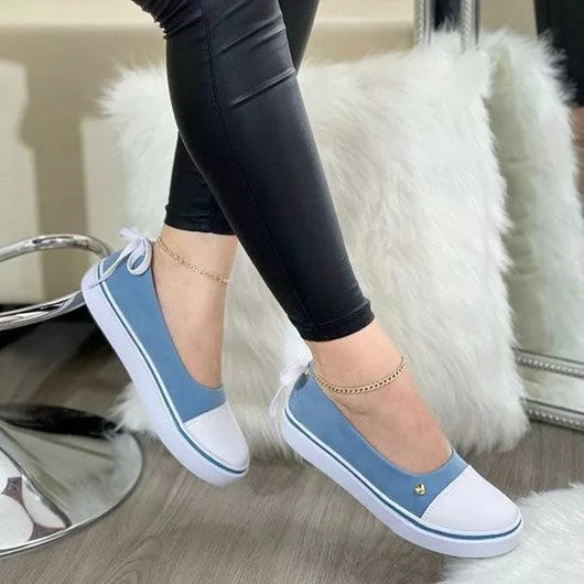 Zapatos Casuales para Mujer con Cordones y Suela Plana