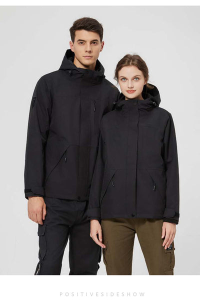 Abrigo Desmontable Impermeable Otoño-Invierno Unisex con Forro Adhesivo - Image 14