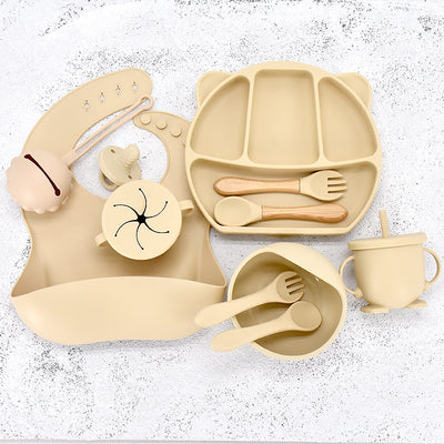 Set de Plato Compartido con Diseño de Ositos de Silicona - 9 Piezas - Image 15