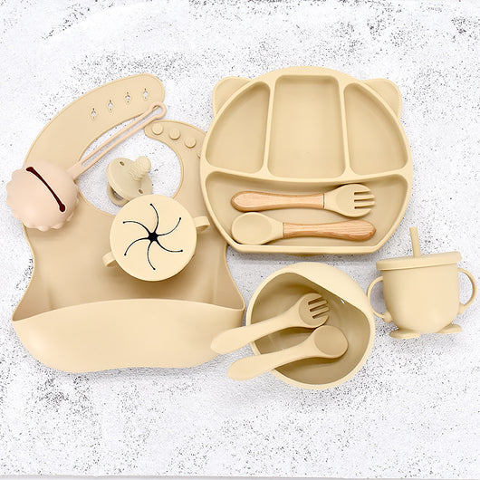 Set de Plato Compartido con Diseño de Ositos de Silicona - 9 Piezas - Image 15