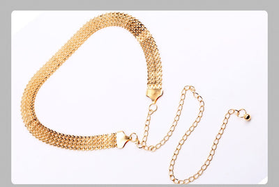 Cinturón de Cadena Dorada con Patrón Ondulado para Mujer - Image 16