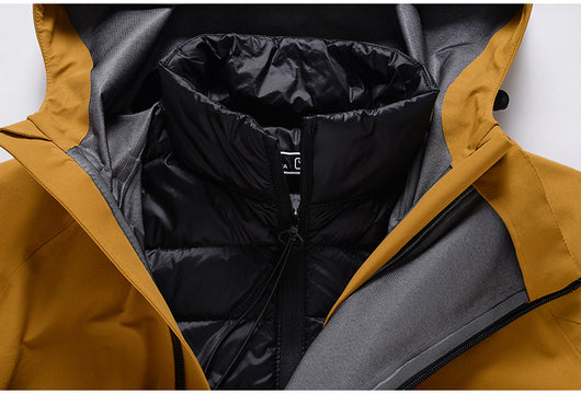 Traje de Esquí Unisex Impermeable y Cortaviento con Doble Capa Térmica - Image 41