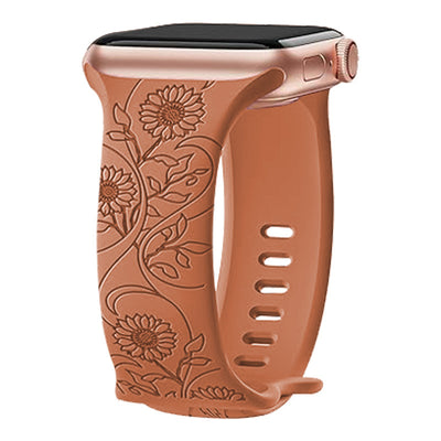 Correa de Reloj Silicona con Girasol Grabado en Relieve - Image 11