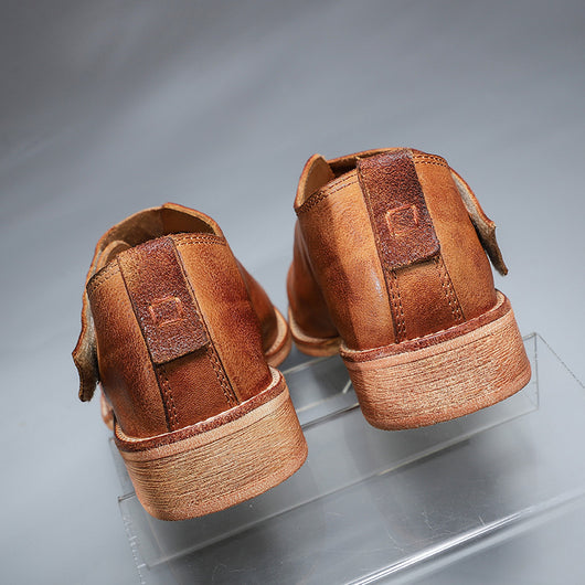 Zapatos Casuales de Cuero Genuino con Suela Elevada para Mujer - Image 13
