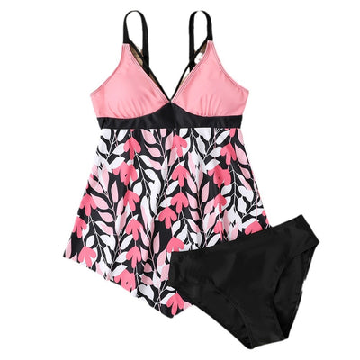Traje de Baño Bikini con Falda Estampado Leopardo - Image 6