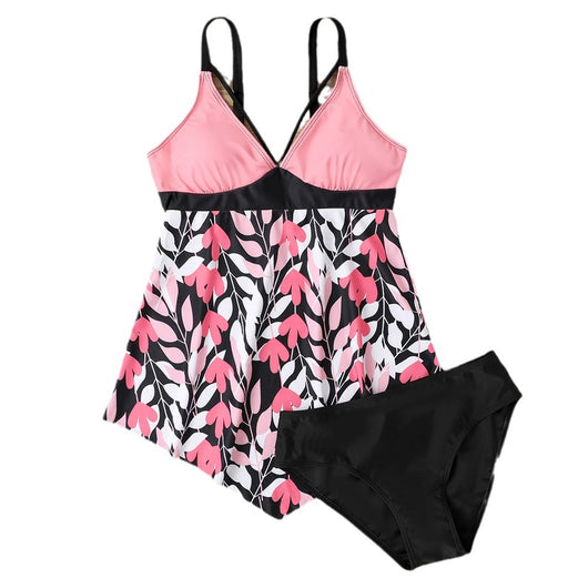 Traje de Baño Bikini con Falda Estampado Leopardo - Image 6