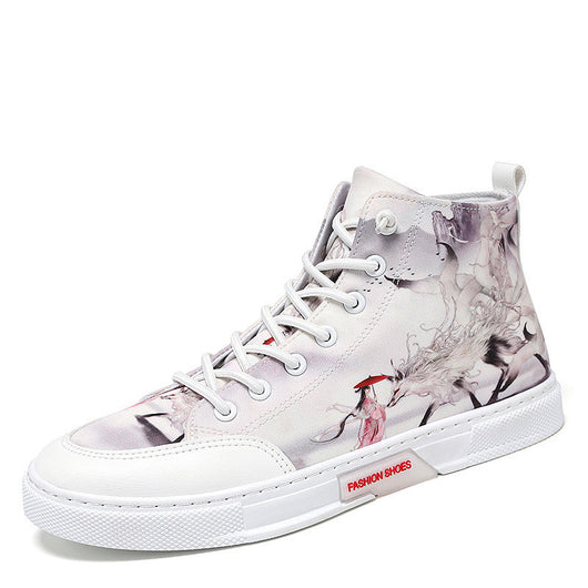 Zapatillas Altas de Lona con Diseño Graffiti - Estilo Urbano Juvenil - Image 6