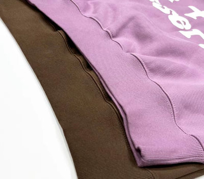 Sudadera con Capucha Estampado Letras Estrella Bicolor Unisex - Image 15