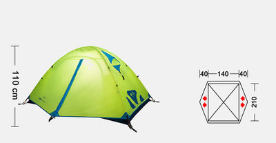 Carpa Camping Doble con Polos de Aluminio para Aventuras al Aire Libre - Image 11