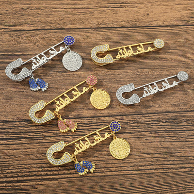 Broche de Letra Diamantado en Metal - Accesorio Personalizado Elegante - Image 16