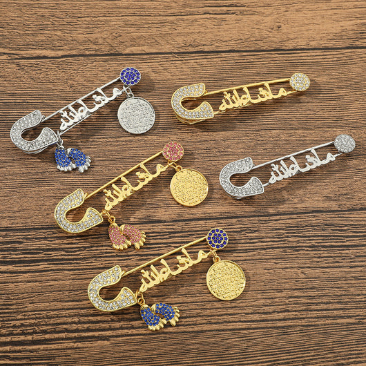 Broche de Letra Diamantado en Metal - Accesorio Personalizado Elegante - Image 16