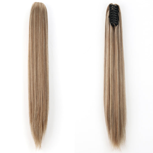 Peluca de Fibra Sintética con Clip Tipo Garra - Cabello Liso y Voluminoso - Image 25