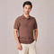 Polo Tejido Elástico Manga Corta para Hombre