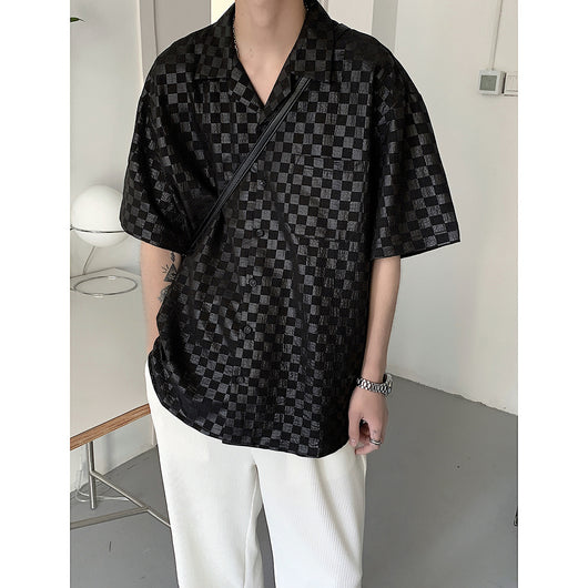 Camisa Hombre Cuadros Verano Manga Corta Transpirable - Image 10