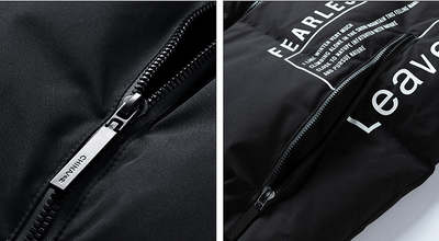 Chaqueta Acolchada de Plumón de Pato Blanco para Hombre - Cálida y Ligera - Image 16