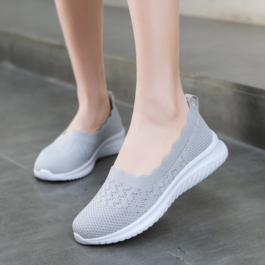 Zapatos Deportivos Tejidos Voladores Talla Grande para Mujer - Image 4