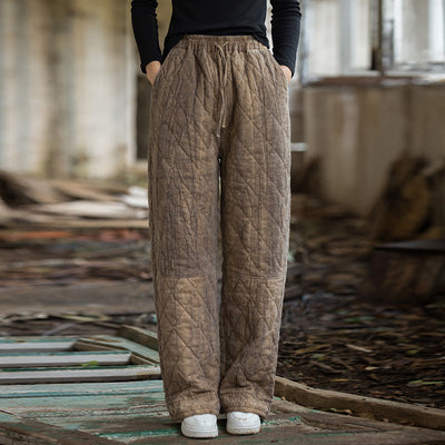 Pantalones Acolchados Teñidos a Mano en Ramio - Image 3
