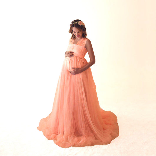 Vestido Maternal de Gasa Elástica para Lactancia - Image 12