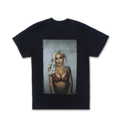 Camiseta de Algodón Estampada Cuello Redondo para Hombre