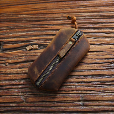 Cartera de Cuero Genuino para Hombre con Capacidad Grande y Monedero - Piel de Vaca Primera Capa