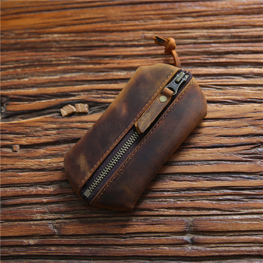 Cartera de Cuero Genuino para Hombre con Capacidad Grande y Monedero - Piel de Vaca Primera Capa