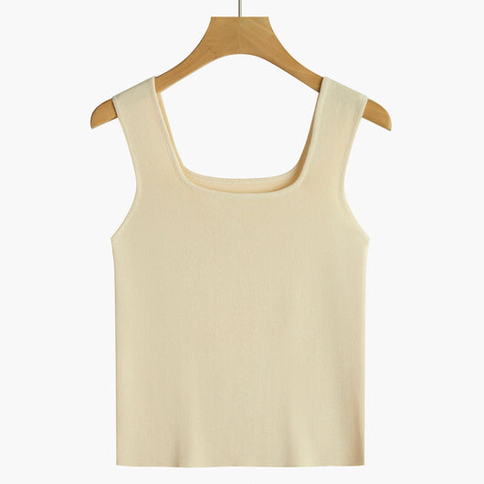 Conjunto de Camisola Cuello Cuadrado sin Mangas para Mujer - Image 13