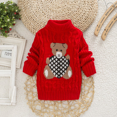Suéter Infantil Cuello Alto Estilo Coreano - Image 10