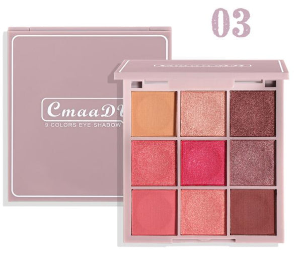 Paleta de Sombras de Dedos 9 Colores - Acabado Profesional
