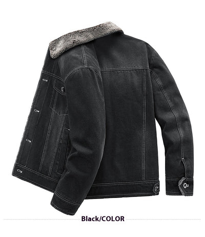 Sudadera de Mezclilla Forrada en Polar - Abrigo Grueso y Cálido para Hombre - Image 23
