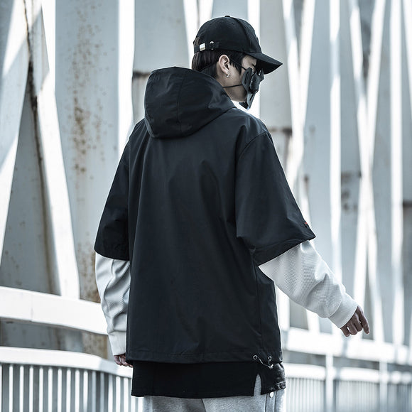 Chaqueta Hoodie Desmontable Hombre Oversized Tendencia Urbana