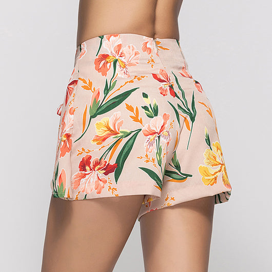 Shorts de Playa Sueltos con Estampado Moderno - Image 2