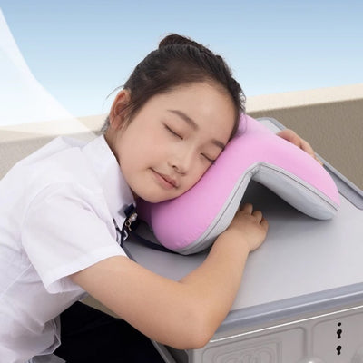 Almohada de Espuma Viscoelástica Ajustable para Descanso en la Oficina