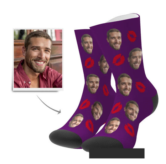 Calcetines Personalizados con Foto y Mapa Tubular - Image 2
