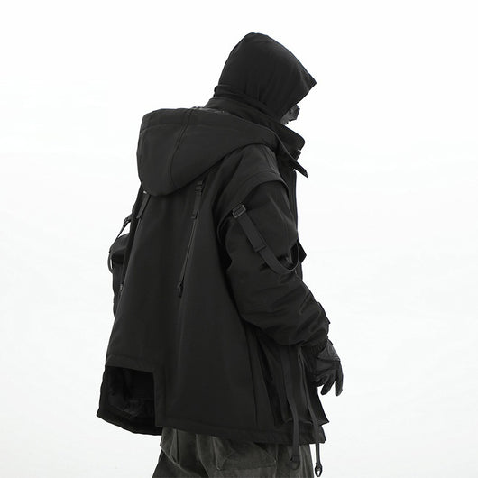 Chaqueta Funcional con Capucha y Cinta Móvil para Hombre - Algodón Invierno - Image 6