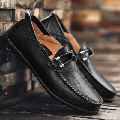 Zapatos de Cuero Casual para Conducir - Estilo Coreano Otoño Comodidad Total - Image 3