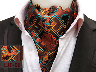 Bufanda Jacquard de Poliéster Estilo Británico para Hombre - Image 39