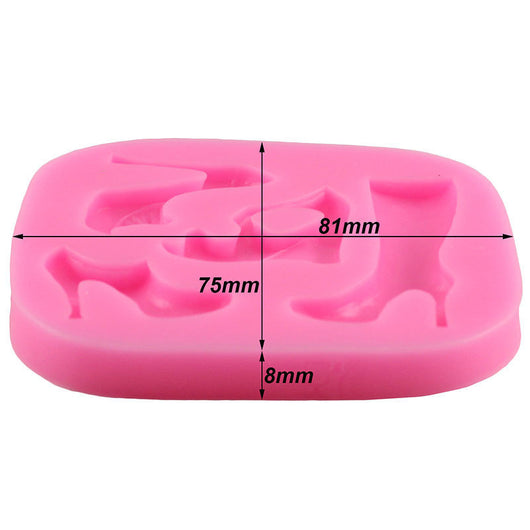 Molde de Silicona para Fondant Tacones Altos Combinado - Image 5