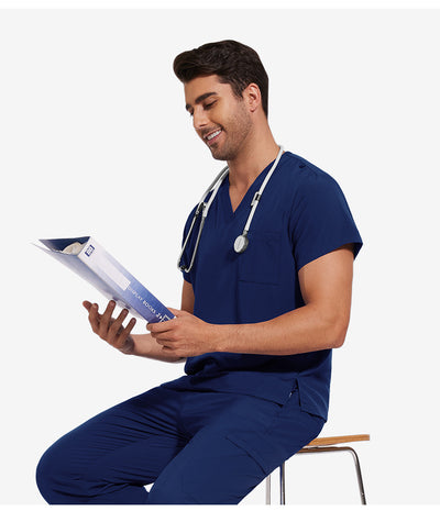 Uniforme de Trabajo Cuello V Ligero y Transpirable para Hombre - Image 23