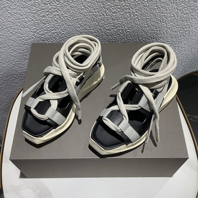 Sandalias de Moda con Punta Cuadrada y Tiras Cruzadas para Uso Casual - Image 3