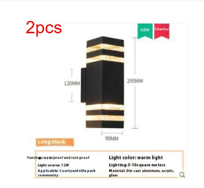 Lámpara de Pared Cuadrada LED Exterior Impermeable - Image 10