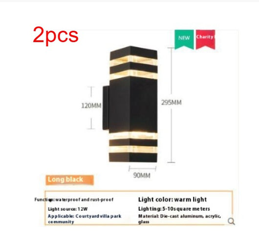 Lámpara de Pared Cuadrada LED Exterior Impermeable - Image 10