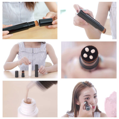 Brocha de Maquillaje Automática con Base Líquida Portátil para Viajes - Image 12