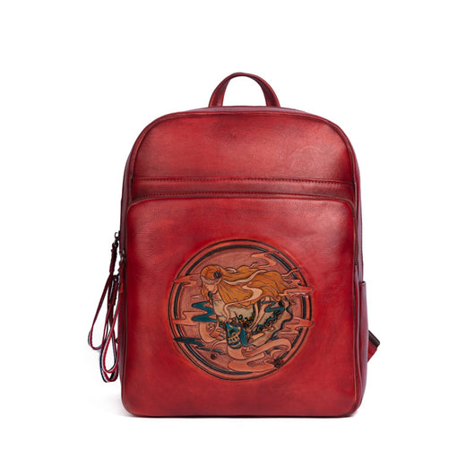Bolso de Cuero Artesanal Grande con Tallado Manual - Image 15