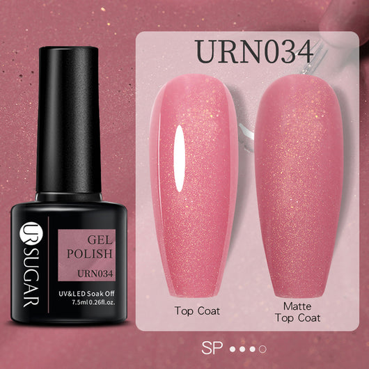 Esmalte de Uñas Gel Brillo Negro, Blanco y Rojo Efecto Mate - Image 9