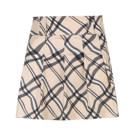 Falda Tableada de Cintura Alta con Estampado Cuadros Vintage - Image 10