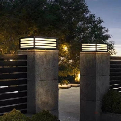 Lámpara de Pilar Exterior Impermeable para Jardín - Image 13