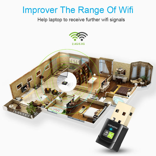 Adaptador WiFi Dual Band 600Mbps de Alto Rendimiento - Image 14
