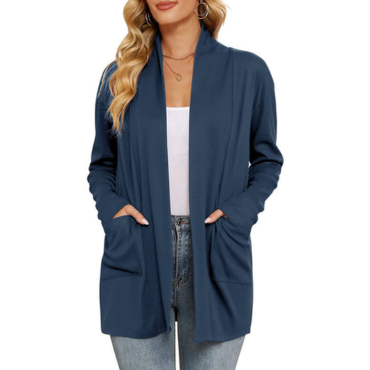Cardigan Suelto Casual para Mujer con Bolsillos - Image 11