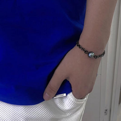 Pulsera de Perlas de Plata Ajustable - Image 11