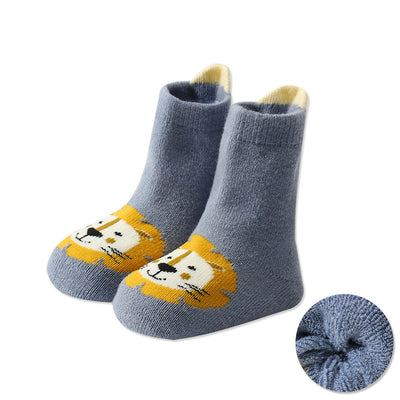 Calcetines Térmicos Infantiles con Diseño de Dibujos Animados y Talón Reforzado - Image 8